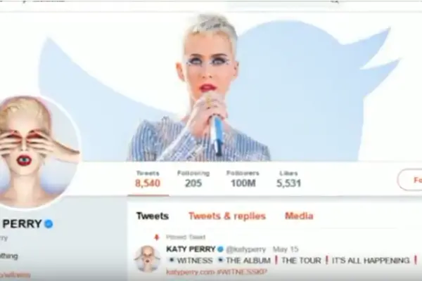 Katy Perry Twitter profile